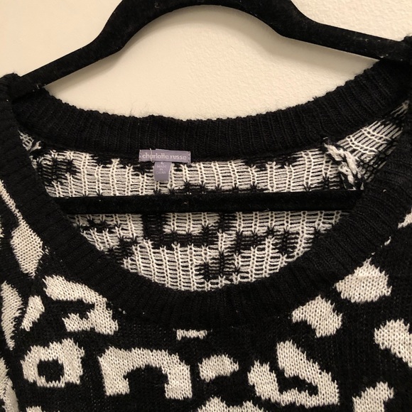 Charlotte Russe Cheetah Print Sweater - Picture 2 of 4